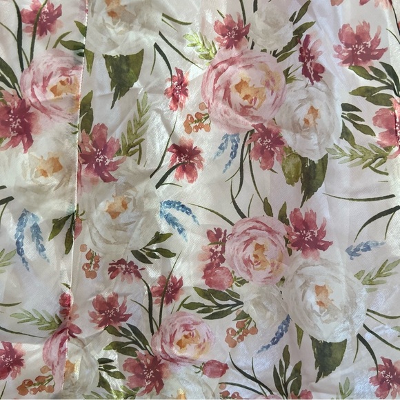 Lulus Alaia Blush Multi Floral Satin Backless Midi Dress Pink Size Medium NWT - Picture 13 of 14